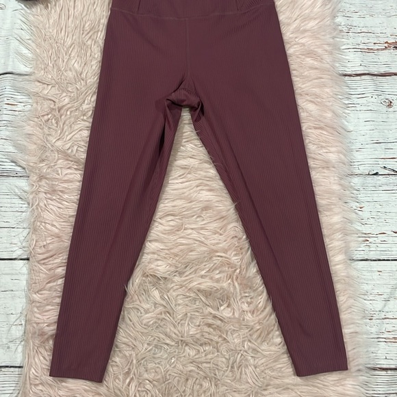 Girlfriend Collective Goji Ribbed High Rise Compression Leggings - Picture 6 of 8